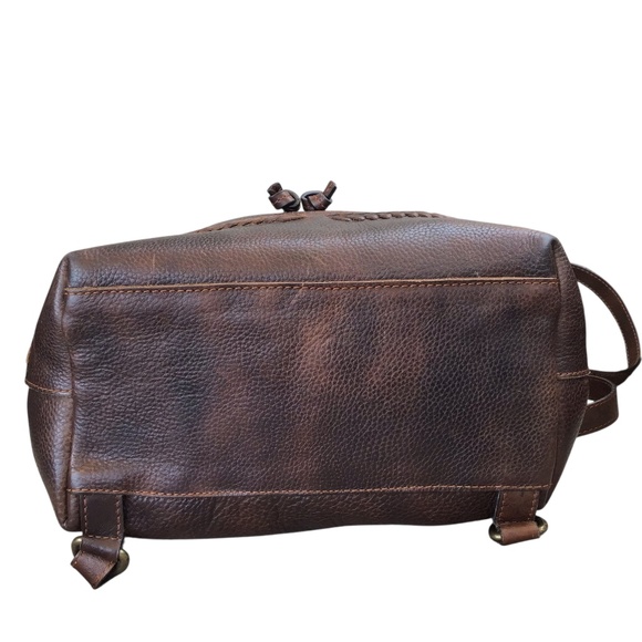 PIKOLINOS Brown Leather Backpack - Picture 8 of 16